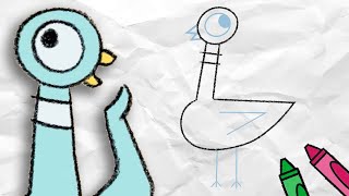 How to Draw The Pigeon  Drawing Videos For Kids 🖍️  Mo Willems Workshop [upl. by Nnayt]