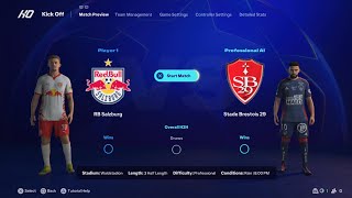 Salzburg vs Brest⚽Champions League  2024 2025⚽FC 25⚽My Predictions⚽Subscribe✌️🙏 [upl. by Thekla]