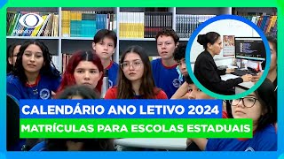 Governo e Prefeitura de Manaus divulga calendário de matrículas e do início do ano letivo 2024 [upl. by Nezam]