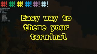 Alacrittythemes Change your terminal theme [upl. by Morita644]