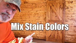 Mixing Stain Colors for Wood Interior and Exterior [upl. by Stanislaw]