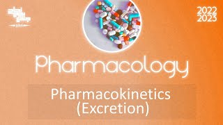 L4 part 1 pharmacokinetics excretion pharmacology [upl. by Aenert]