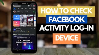 HOW TO CHECK FACEBOOK ACTIVITY LOGIN DEVICE [upl. by Valoniah]