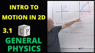 31 Displacement Velocity and Acceleration in Two Dimensions  General Physics [upl. by Isidore]