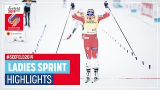 Falla storms to gold  Seefeld  Ladies Sprint  FIS Nordic World Ski Championships [upl. by Anurag652]