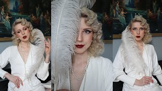 1930s Hairstyle Tuto l Fantasy Hair Tutorial l 30s Hairstyle [upl. by Gorton]