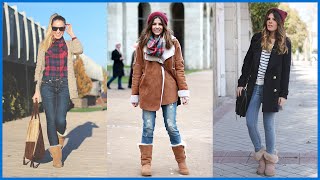 How to Wear Ugg Boots  Outfit Ideas [upl. by Ydnelg]