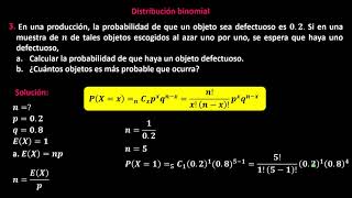 3 Distribución binomial [upl. by Tegirb366]