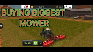 BUYING BIGGEST MOWER  FARMING SIMULATOR 18 GAMEPLAY 3 [upl. by Anabal288]