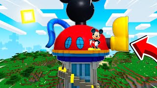 APARECE LA CASA DE MICKEY MOUSE EN LA TORRE DE PAW PATROL EN MINECRAFT 😱 [upl. by Shara110]