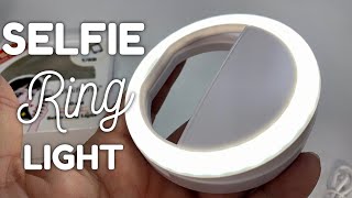 LED ClipOn Selfie Ring Light for Smartphones Review [upl. by Epilef417]