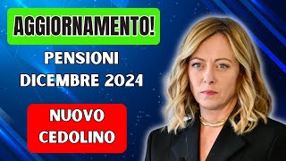 AGGIORNAMENTO❗️PENSIONI DICEMBRE 2024 TREDICESIMA E BONUS INCLUSI [upl. by Adiaros]