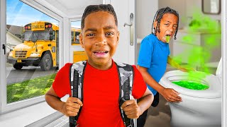 Kid FAKES Being SICK To Skip School What Happens Is Shocking [upl. by Roberts]