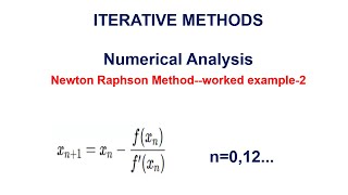 Newton Raphson Method  Numerical analysis  roots of a function [upl. by Gotthelf81]