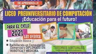 Inscripciones abiertas Liceo Preuniversitario de Computación [upl. by Nalyak822]