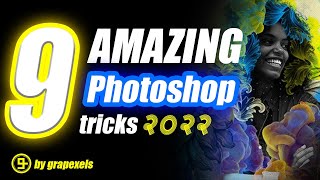 9 Amazing Photoshop tricks and Tutorial 2022 [upl. by Eppesuig]