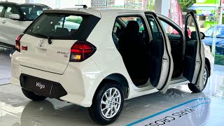 All New Toyota WIGO  2024   10L luxury suv Hatchback  White Color  Interior and Exterior [upl. by Owen]