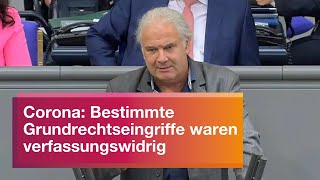 CoronaMaßnahmen Bestimmte Grundrechtseingriffe waren verfassungswidrig  Andrej Hunko BSW [upl. by Haissem759]