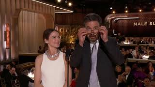 Keri Russell amp Ray Romano Present Supporting Male Actor – Television I 81st Annual Golden Globes [upl. by Aidni]