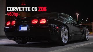 Cammed Corvette C5 Z06  3rd gear 100200  POV NIGHT DRIVE 2 [upl. by Nevaeh]