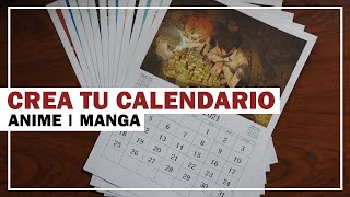 CREA TU CALENDARIO ANIME  MANGA [upl. by Emmott403]