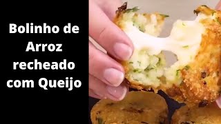 Bolinho de Arroz recheado com Queijo [upl. by Onitsirc]