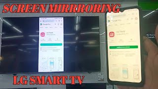 HOW TO SCREEN SHARE LG SMART TV using LQ ThinQ application [upl. by Nolyarb584]