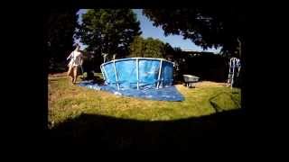 HOW TO INSTALL A INTEX ABOVE GROUND POOL [upl. by Haletta310]