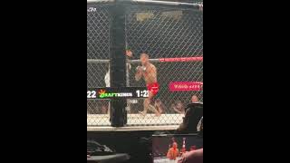 UFC 296  Garbrandt Knocks Out Kelleher  Fan Cam Footage [upl. by Ekard]