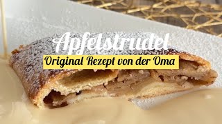 Original Rezept von der Oma 🥰 Apfelstrudel [upl. by Nylime]