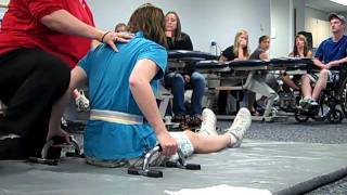 Preambulation exercises for paraplegics [upl. by Atikir]