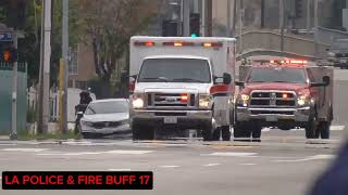 FALCK AMBULANCE TRANSPORTING WITH LACOFD SQUAD 40 [upl. by Roban]