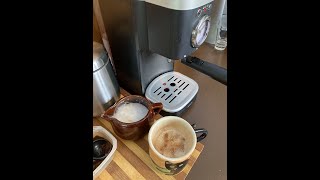 How to use the Ambiano Espresso Maker Part 2 Steam milk Froth milk [upl. by Eussoj493]