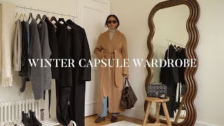 WINTER CAPSULE WARDROBE  MUST HAVE PIECES FOR WINTER LOOKBOOK 2023 [upl. by Anauqaj]