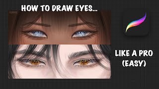 Eye Banner Speedpaint  Procreate [upl. by Redman]