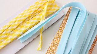 SEW DIY BIAS TAPE single fold double fold continuous bias tape [upl. by Eilra378]