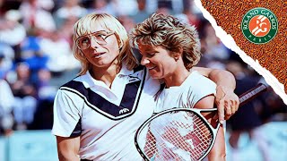 Martina Navrátilová v Chris Evert  1985 Roland Garros Final  Old School Match [upl. by Irakab]