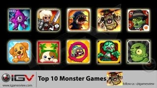 Top 10 Monster Games for iPhone  iPad  iPod Touch [upl. by Hardan214]