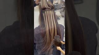 Satisfying Light Blonde Hair Highlights salonandspa youtubeshorts hairstyle shorts [upl. by Ayekim]