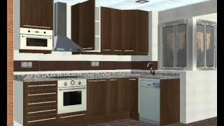 DISEÑO DE COCINAS EN 3D [upl. by Onstad]