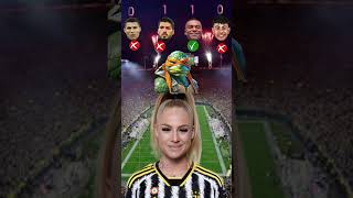 Ronaldo vs Suarez vs Mbappe vs lamine yamal – Alisha lehmann asks 🤩⚽ 210shortvirelshort [upl. by Ellehcim]