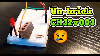 Easily unbrick your CH32v003 using the free minichlink program [upl. by Gilboa]