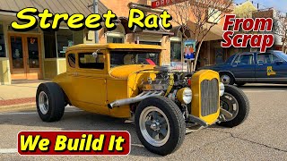 Model A Ford Coupe Hot Rod Build From Scrap Highlights [upl. by Ayeka]