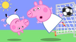 Peppa Pig Nederlands Compilatie Nieuwe Afleveringen  Voetbal met Peppa Pig ⚽️  Tekenfilm [upl. by Sperling218]