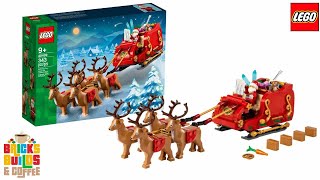 Lego 40499 Santas Sleigh Speed Build Review Merry Christmas 🎅🎁🎄 [upl. by Tezile150]