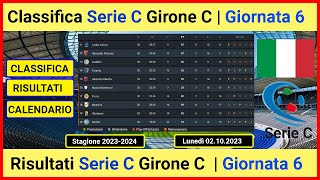 Classifica Serie C Girone C oggi  Risultati Serie C Girone C oggi [upl. by Ennagrom]