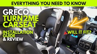 Graco Turn2Me 3in1 Car Seat  Review amp Install Guide [upl. by Attenrev]