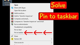 Pin to taskbar not working windows 11 10  cannot pin apps to taskbar [upl. by Eniale]