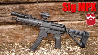 The Ultimate Sig Sauer MPX First Shots Gen 3 8quot 9mm PCC [upl. by Epotimet636]