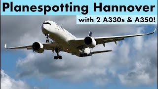 Planespotting Hannover HAJ with 2 A330s amp A350  September 2024 [upl. by Aicirtal]